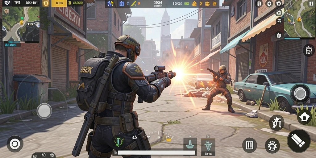 Screenshot gameplay 365ZK menampilkan pertarungan yang seru dan intens.