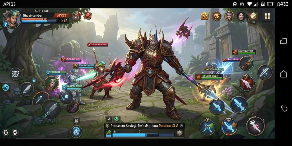 Tampilan gameplay dinamis dan strategi yang mendalam di API33.