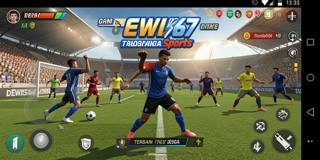 Tampilan menarik gameplay DEWI567 dengan aksi olahraga seru.