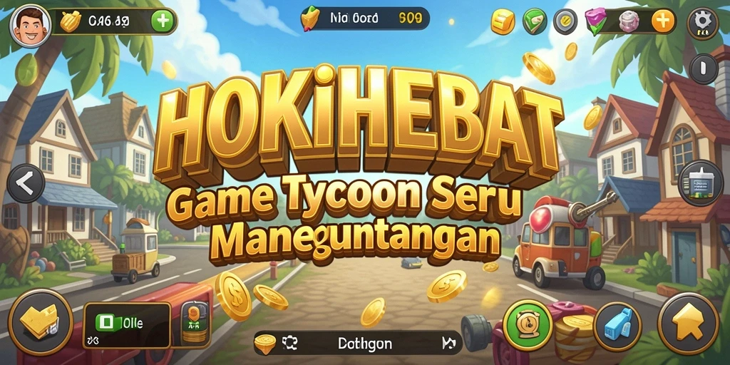 Tampilan gameplay HOKIHEBAT yang menarik dan berwarna.
