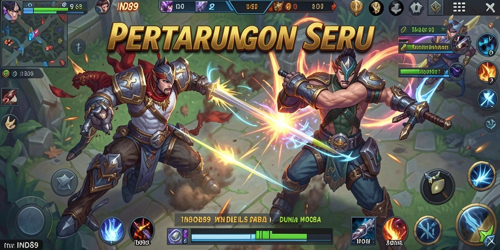Tampak visual menarik dari gameplay seru IND89.