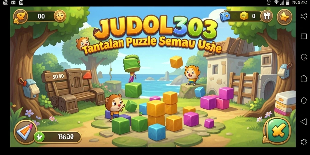 Screenshot utama JUDOL303 menampilkan gameplay Puzzle seru dan penuh tantangan.