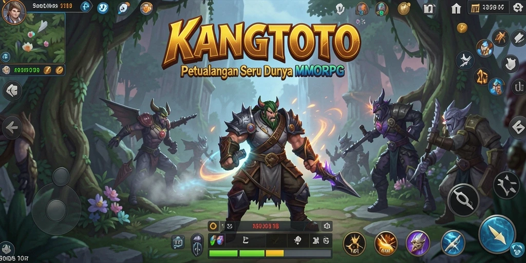 Screenshot KANGTOTO menampilkan pertarungan epik antara pemain.