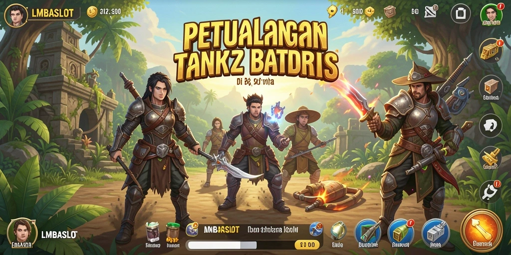 Tampilan gameplay LMBASLOT yang menakjubkan di dunia terbuka.