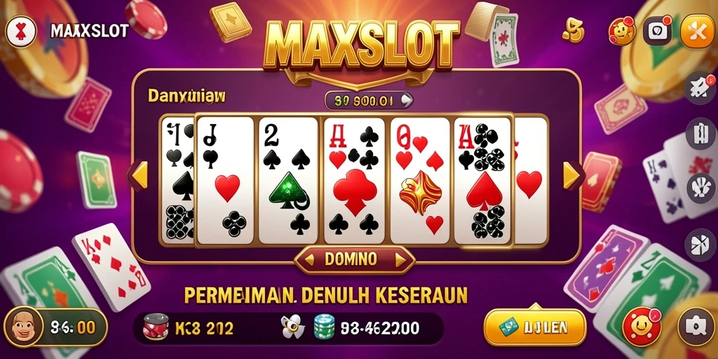 Gameplay seru dari MAXSLOT yang menampilkan aksi seru permainan Domino.