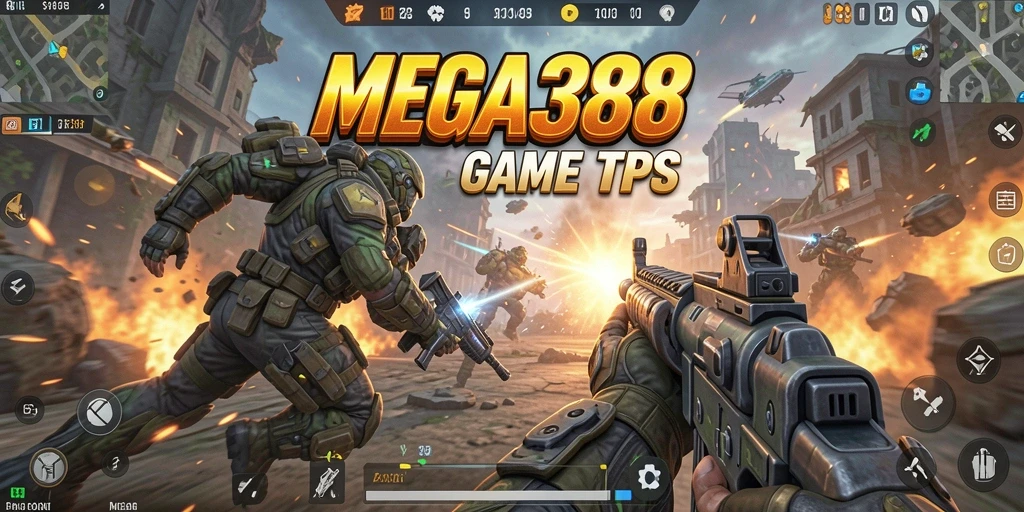 Screenshot gameplay MEGA388 yang menunjukkan aksi TPS seru.
