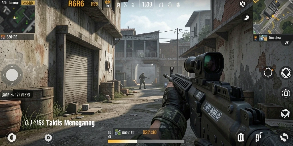 Tangkapan layar utama dari gameplay <strong>R6R6</strong> yang menampilkan aksi seru.