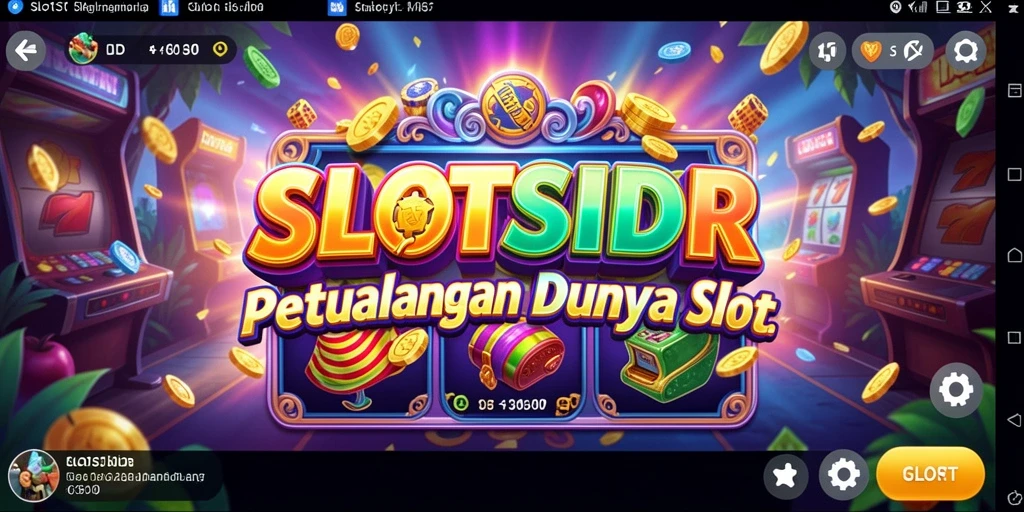 Tangkapan layar utama gameplay SLOTSIDR yang penuh aksi petualangan.