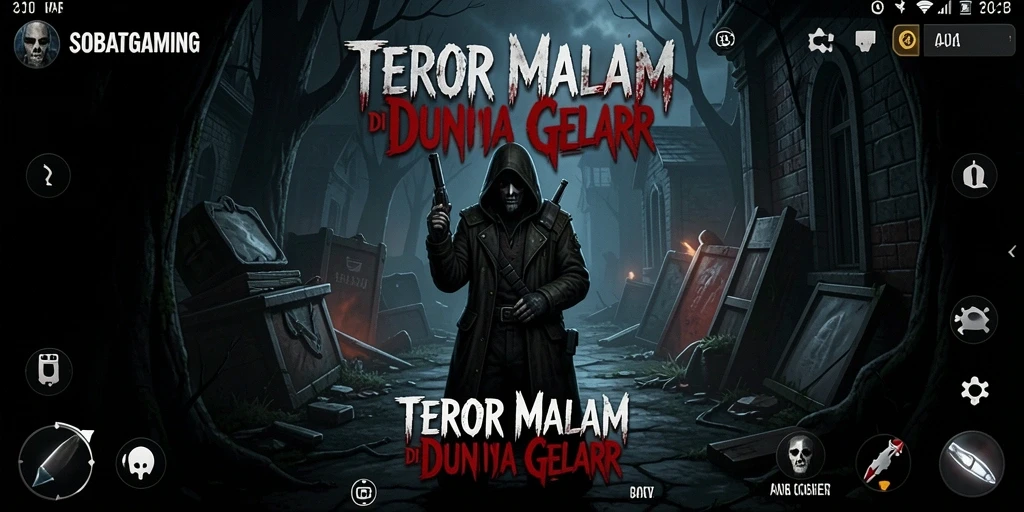 Tampilan gameplay SOBATGAMING yang menegangkan dan menyeramkan.
